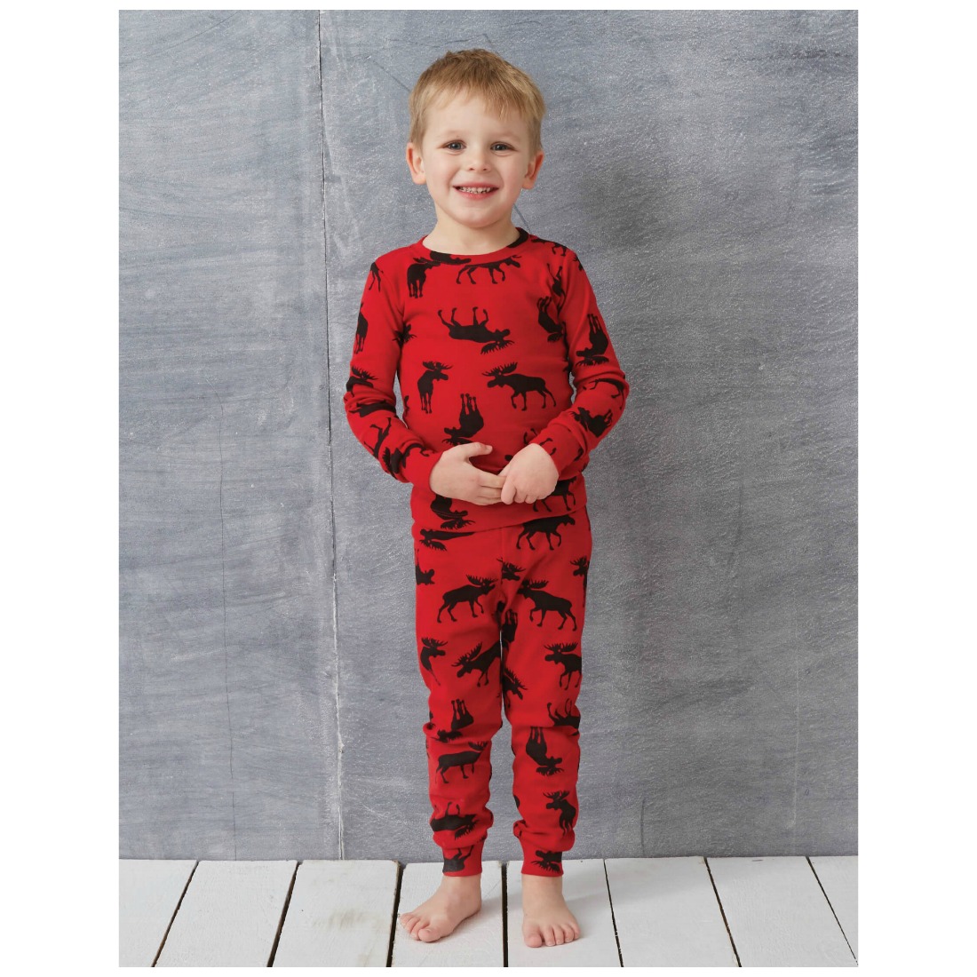 Moose on Red Kids Pajama Set – Frost Oak Creek Creations